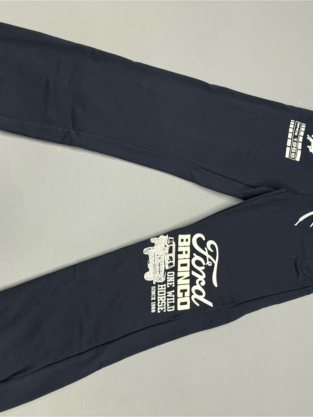 Ford Navy Joggers with White Bronco Graphic